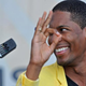 Jon Batiste reacts to a solo during his performance at the Newport Jazz Festival in Rhode Island Aug. 1, 2015.
EVA HAMBACH/AFP/Getty Images